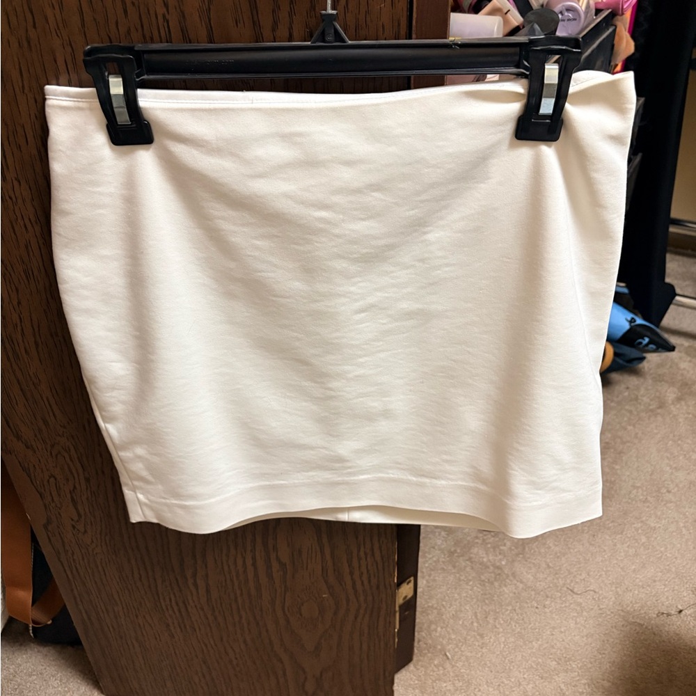 Express Ivory Mini Skirt